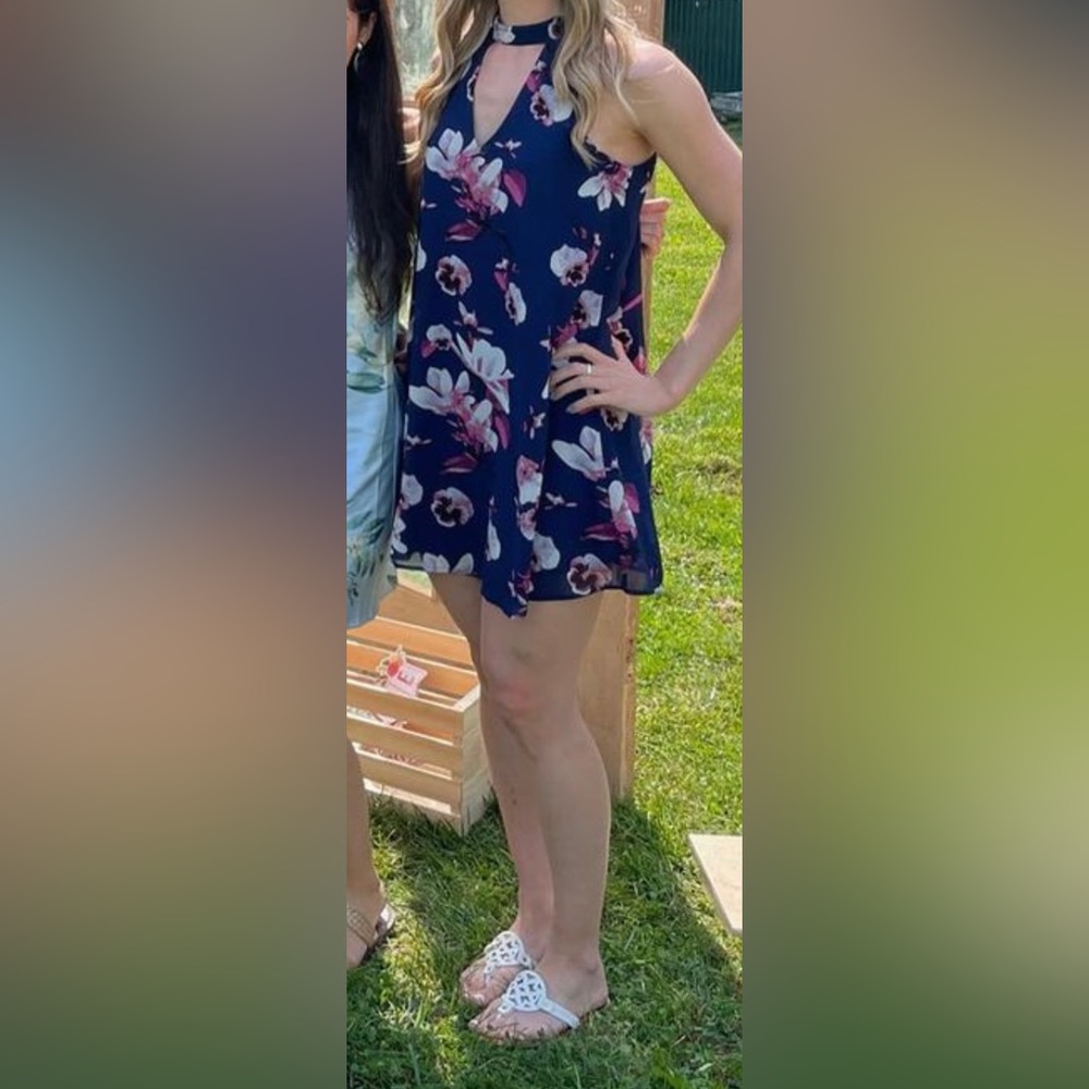 Miami Triangle Cut Out Collar Dress